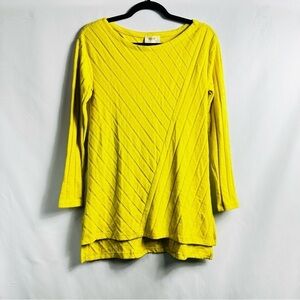 NWT Maeve by Anthropologie Women’s Sz XS Yellow Long Sleeve Tunic Top
